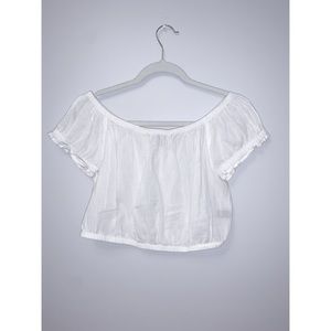 Off the shoulder crop top